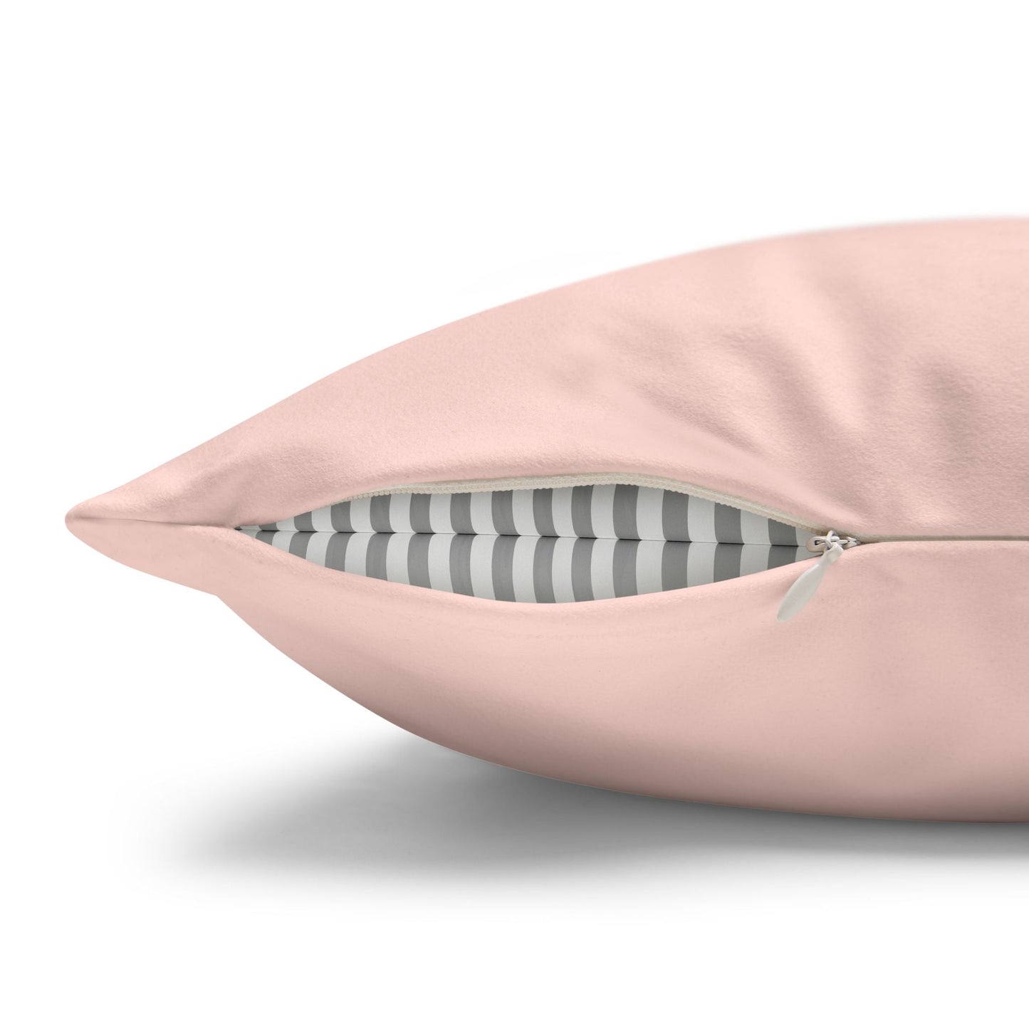 Personalized date couple gift faux suede cushion cover with concealed beige zipper for engagement and anniversary decor