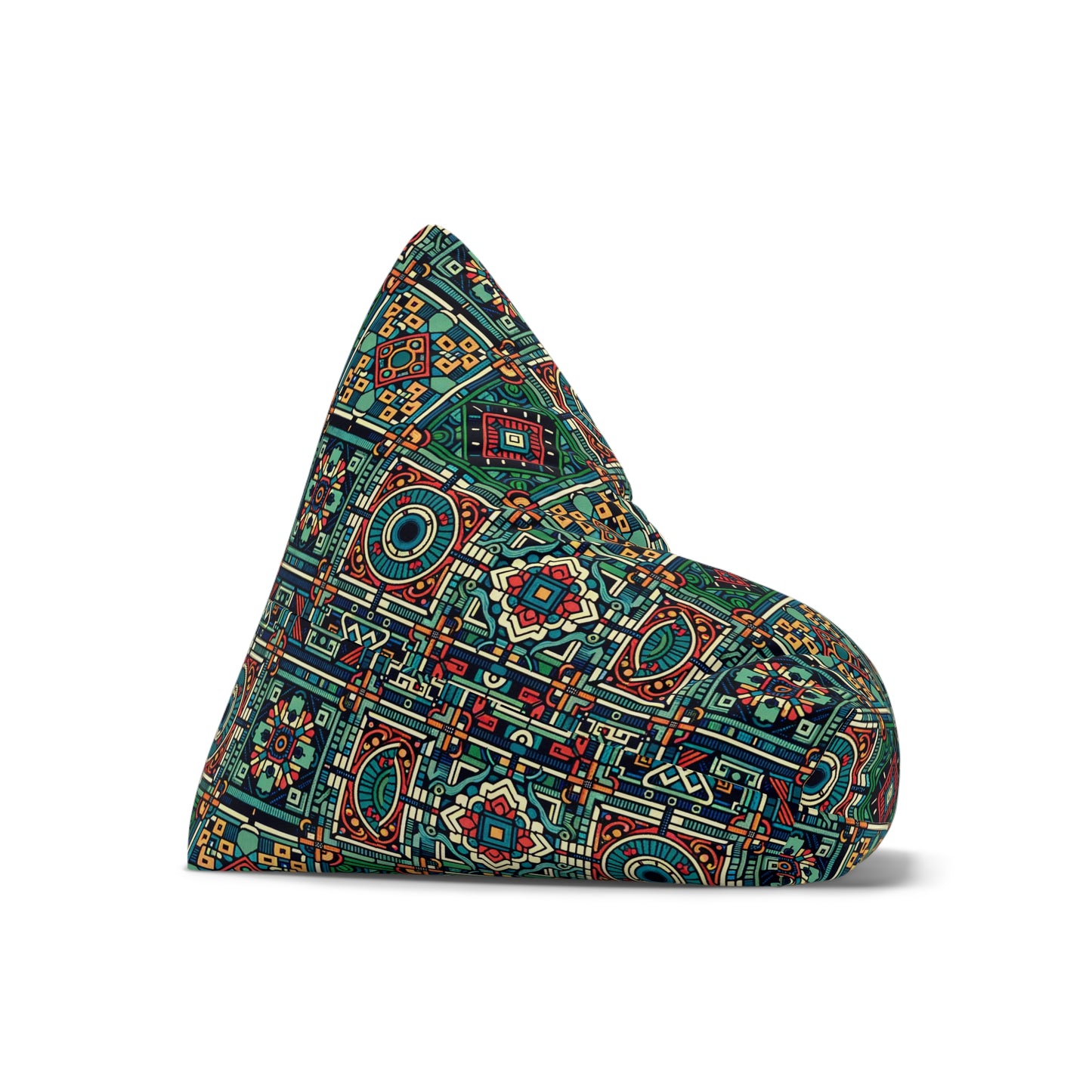 Bean Bag Chair Cover, Retro Latin hippie Decor Boho, Aesthetic Home Gift, Living Room Furniture, Bohemian Lounge, Hippie Room Decor, Retro