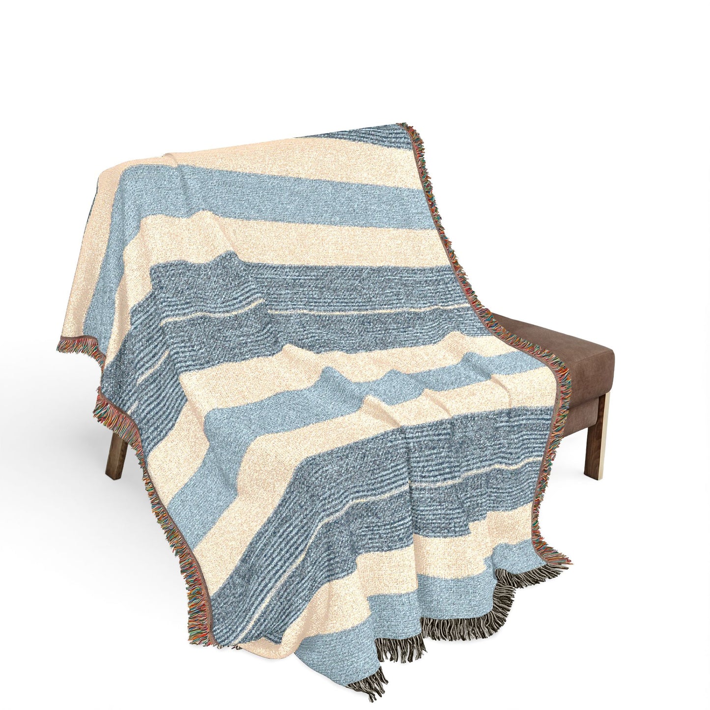 Vintage Floral Pattern Woven Blanke in a cozy cottagecore bedroom — soft natural lighting, warm layered styling by HomeStyles