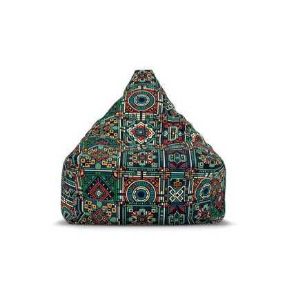 Bean Bag Chair Cover, Retro Latin hippie Decor Boho, Aesthetic Home Gift, Living Room Furniture, Bohemian Lounge, Hippie Room Decor, Retro