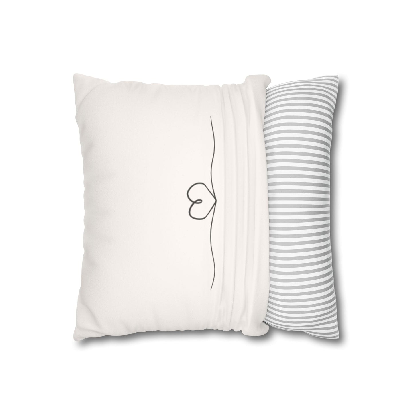 Custom family name gift faux suede decorative cushion cover with double-sided print and concealed zipper