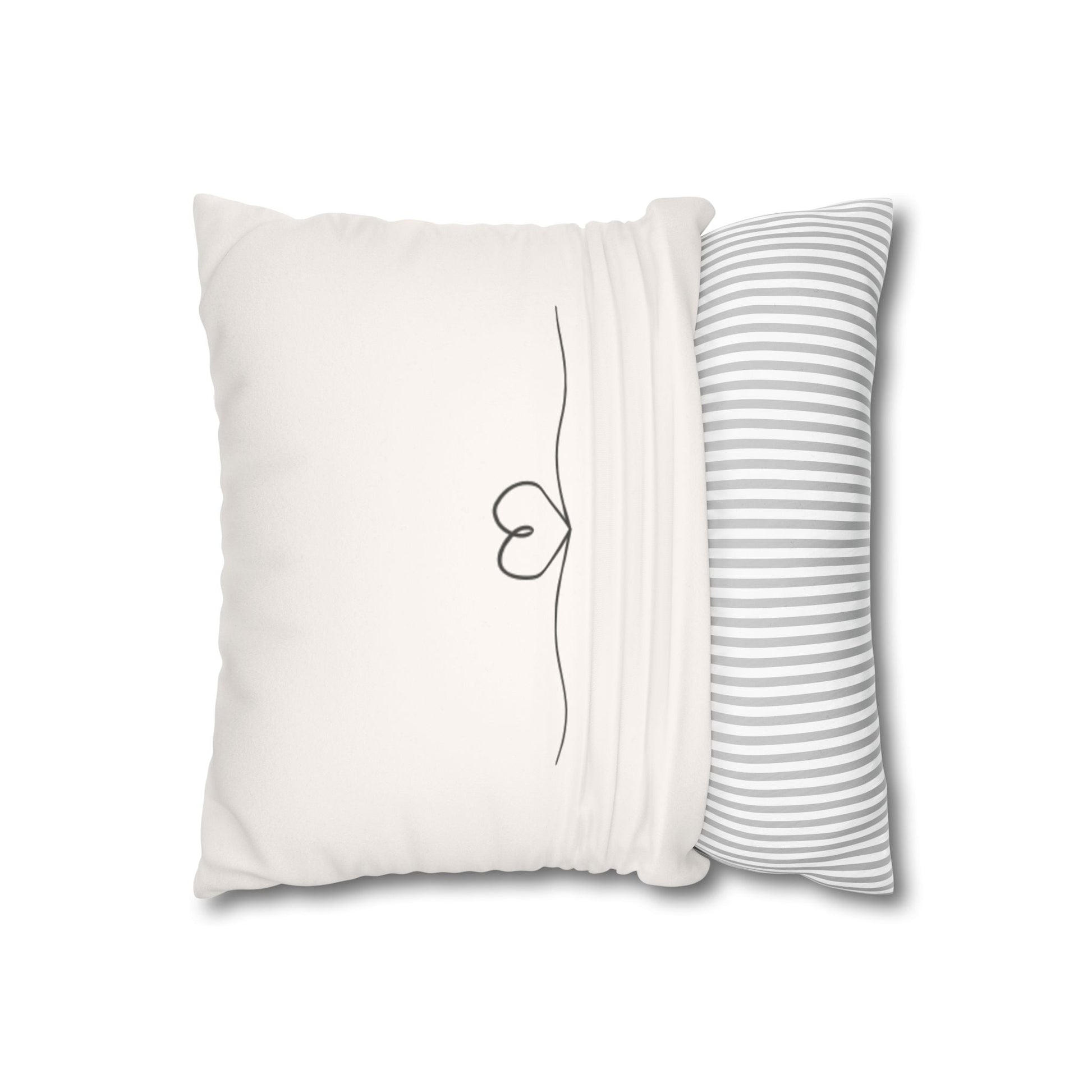 Custom family name gift faux suede decorative cushion cover with double-sided print and concealed zipper