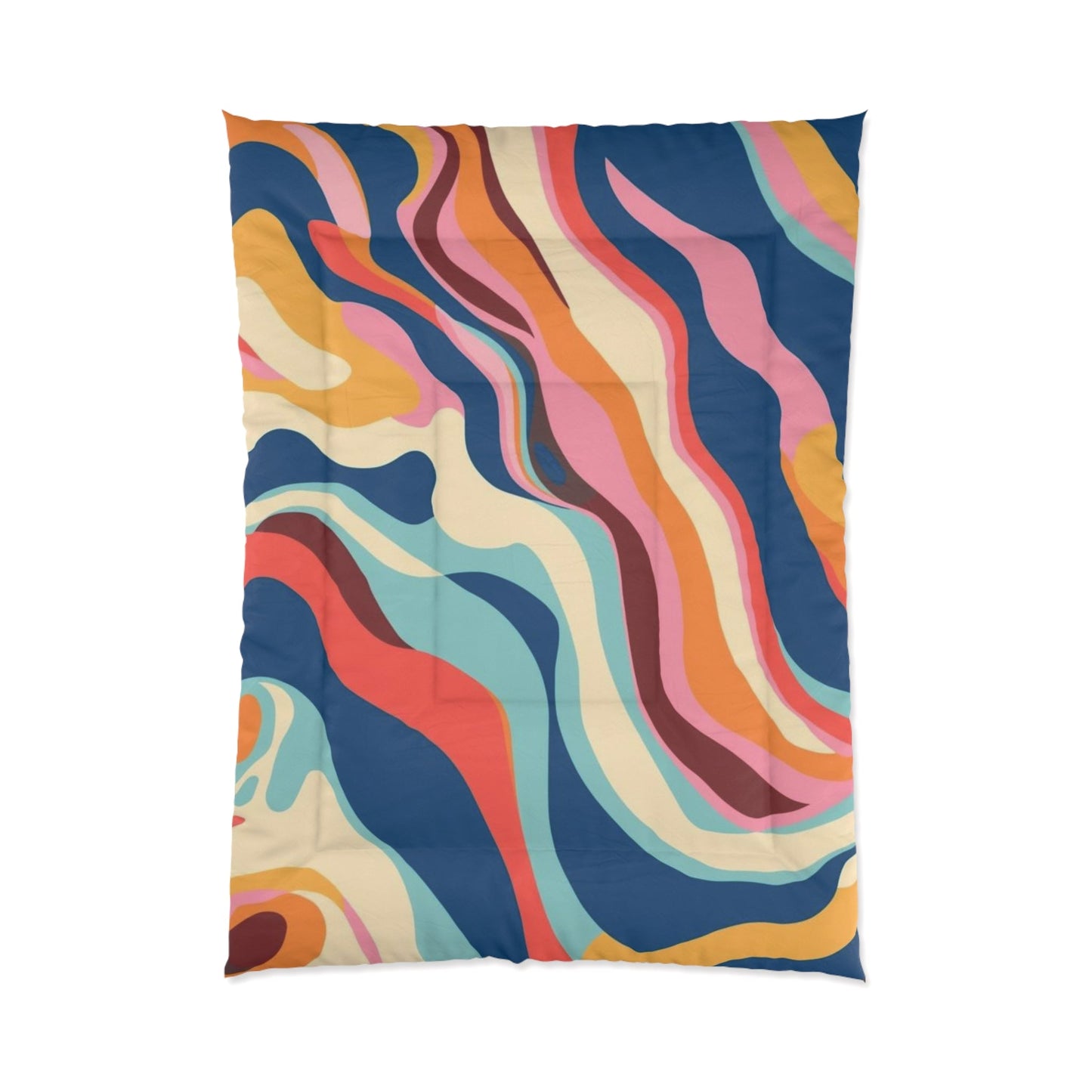 Cozy Dorm Aesthetic Comforter in a soft aesthetic dorm room — soft natural lighting, warm layered styling by HomeStylesPlus