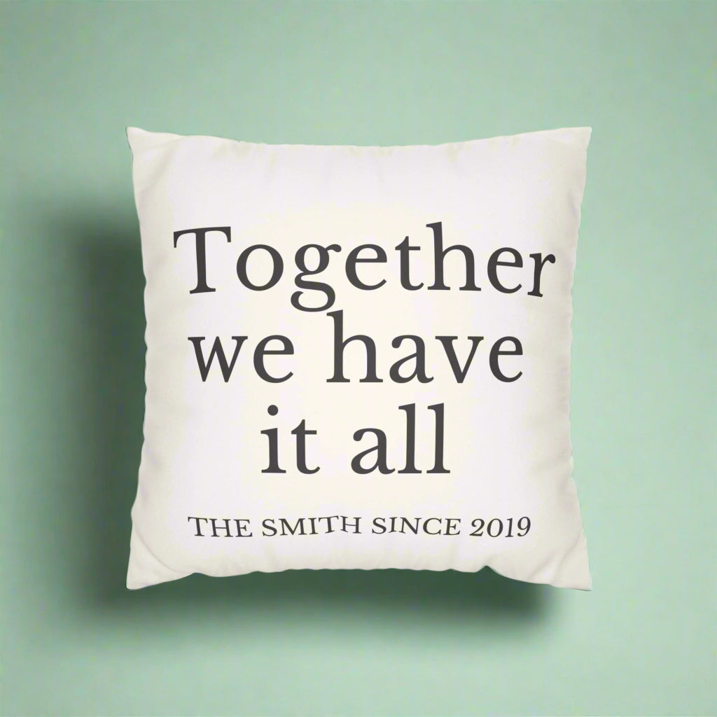 Personalized White pillow 