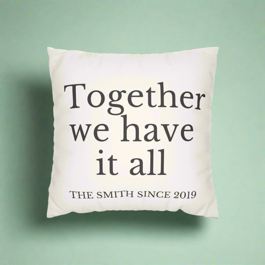 Personalized White pillow 