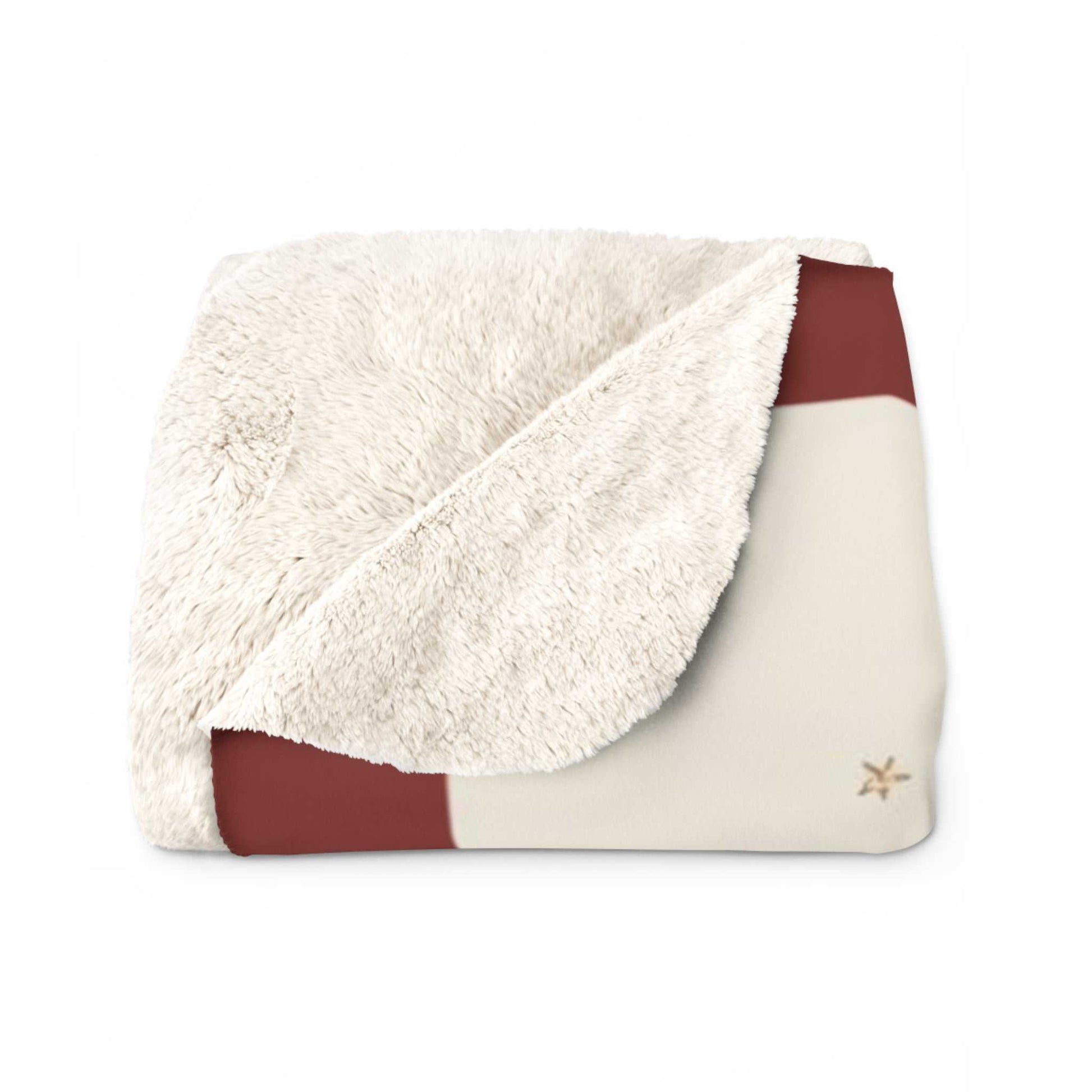 Personalized Mama Bear Christmas blanket with red and black buffalo plaid and soft fleece lining