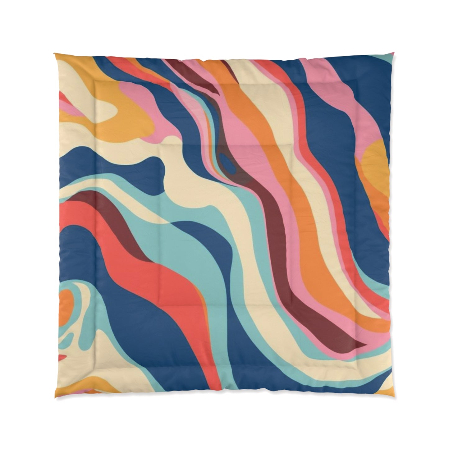 Cozy Dorm Aesthetic Comforter in a soft aesthetic dorm room — soft natural lighting, warm layered styling by HomeStylesPlus