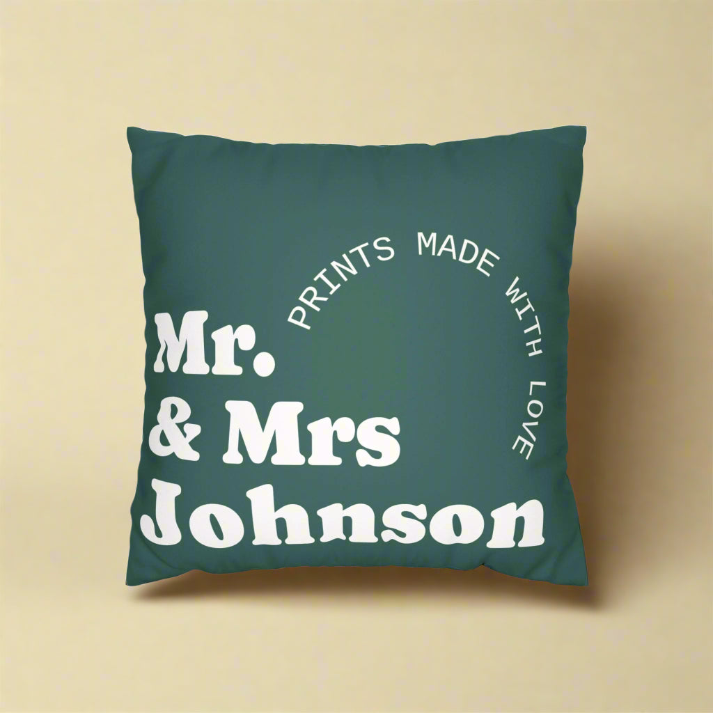 Personalized Pillowcase – Wedding & Anniversary Holiday Gift