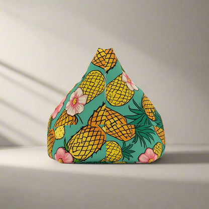 Personalized Bean Bag Chair Cover, Kawaii Pineapple Gift Idea for Summer & Spring - Name Customization Available, Home Decor, Nursery Decor,