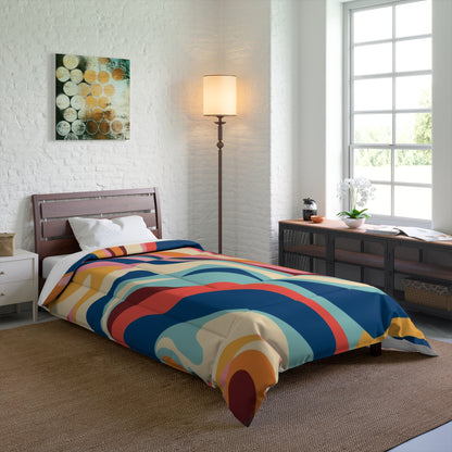 Cozy Dorm Aesthetic Comforter in a soft aesthetic dorm room — soft natural lighting, warm layered styling by HomeStylesPlus