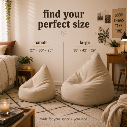 Bean Bag Chair Cover, Heartful Artist Design, Home Decor Furniture