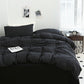 Luxury Black & White Striped Duvet Set