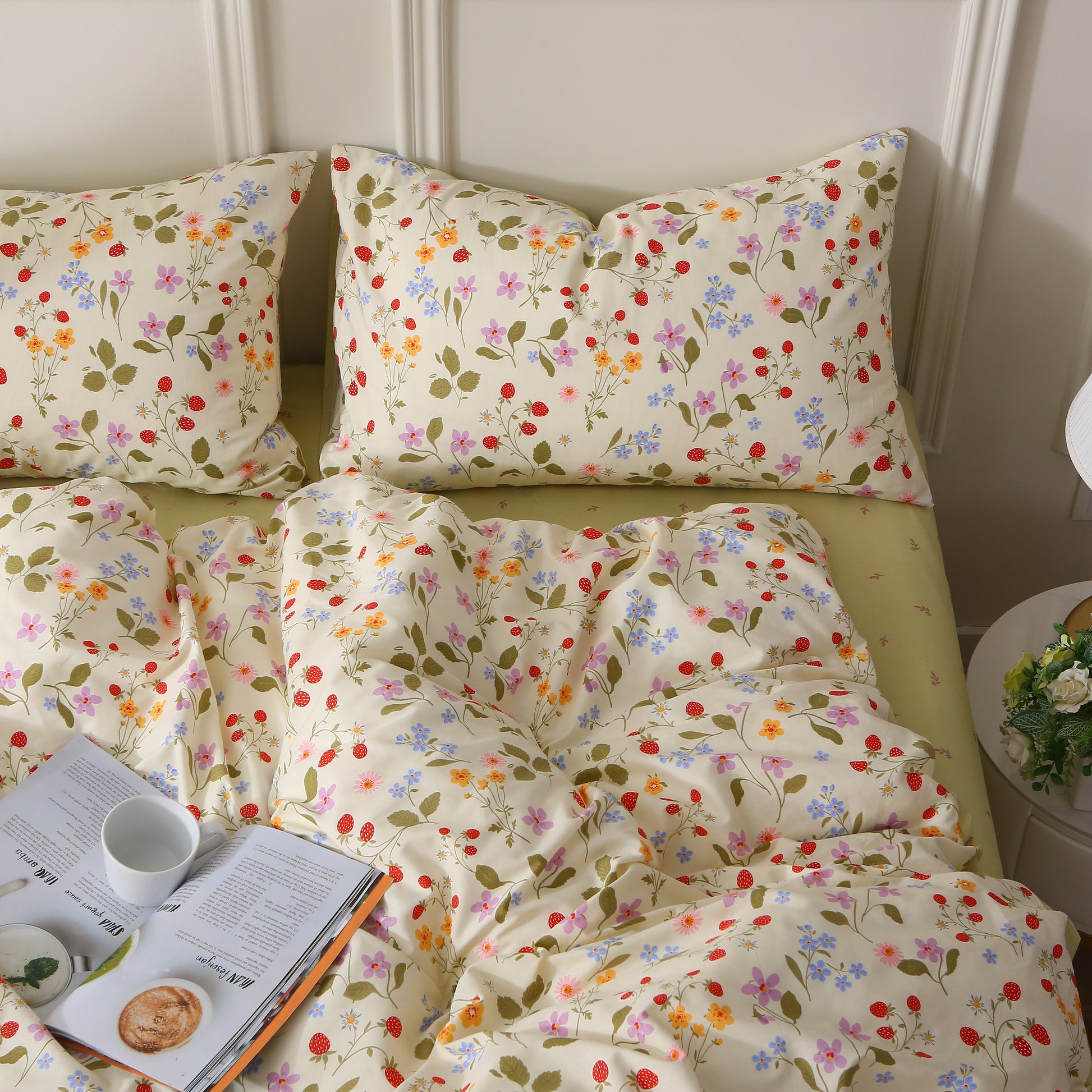 Step into a world of comfort and style with our best-selling Strawberry Duvet Cover Set. This Kawaii-inspired bedding ensemble is a must-have for anyone looking to add a touch of trendy sophistication to their modern home decor