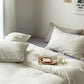 Crisp ivory white Bedding Set  - Fresh Morning Awakenings