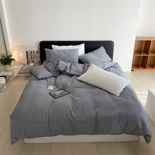 Zen Simplicity Bedding Set - Dark Gray Color