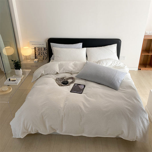 Zen Simplicity Bedding Set - White Color