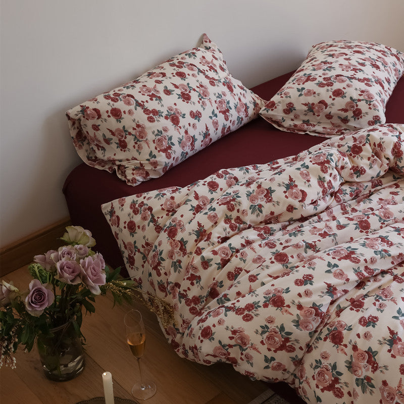 Rose Garden Cotton Bedding Set