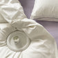 Crisp ivory white Bedding Set  - Fresh Morning Awakenings