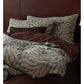 Decadent Fern Jacquard Bedding Set - A Symphony in Chocolate and Cream