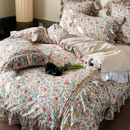 Cottagecore Floral Fantasy Bedding Set - Dream in a Meadow of Flowers