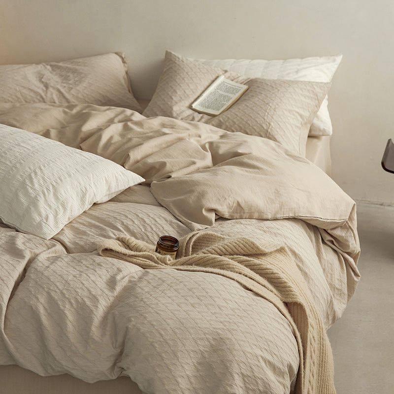 Natural Colour Bedding - Serenity Textured Bedding Set