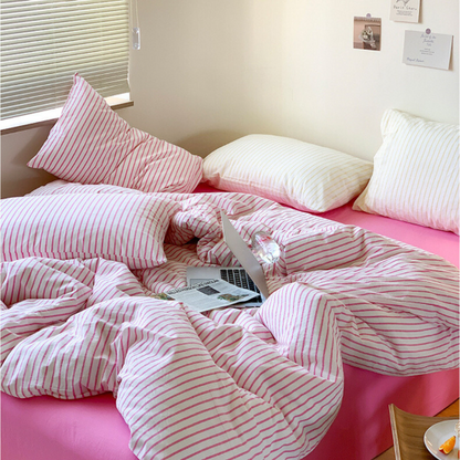 Insta-Chic Bright Stripe Cotton Bedding Set