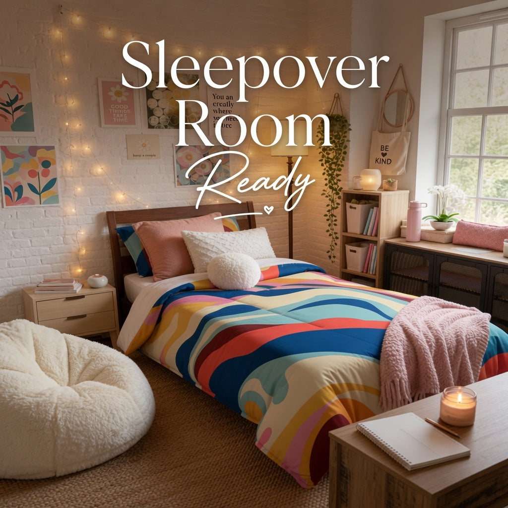 Cozy Dorm Aesthetic Comforter | Twin XL Cozy Bedding, College Room Decor other