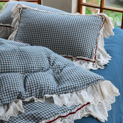 Country Charm Gingham Check Duvet Cover Set